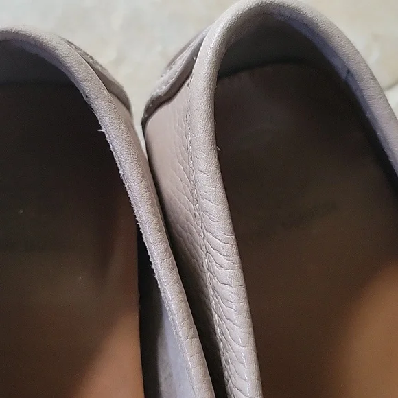 Tory Burch Tan Moccasin Flats with Logo Detail - Picture 5 of 8